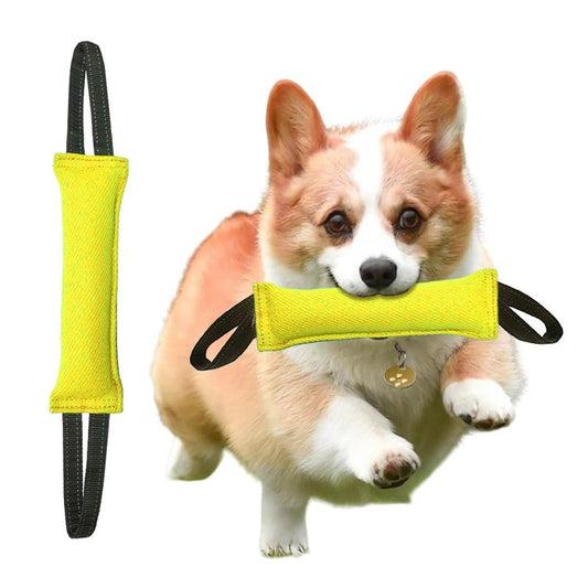 Clysoru tug Toy for Dogs Tug of War Dog Puppy Bite with 2 Strong Handles Made Durable Tear Resistant Stitches