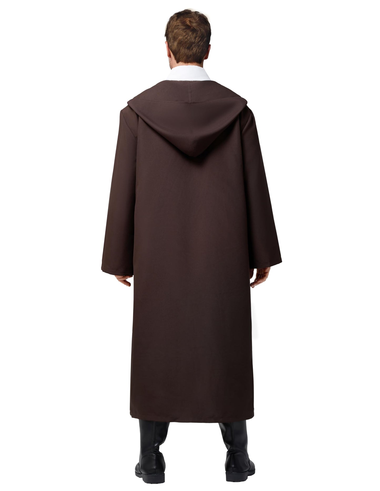 Spooktacular Creations Halloween Mens Tunic Hooded Cloak, Knight Costume Men, Tunic Hooded Robe Set with Pants, Halloween Costumes Adult for Cosplay (Medium)