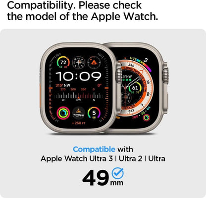 Spigen Tempered Glass Screen Protector [Glas.tR EZ Fit] designed for Apple Watch Ultra 3 / Ultra 2 / Ultra (49mm) - 2 Pack