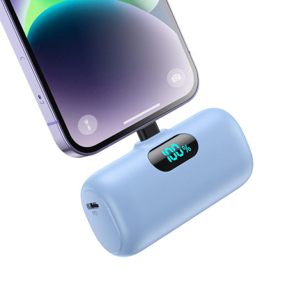 Small Portable Charger for iPhone,Upgraded 5000mAh PD Fast Charging Power Bank,Mini Battery Pack Backup Charger Compatible with iPhone 14/14 Pro Max/13/13 Pro/12 Pro/11/XS/XR/X/8/7/6 etc-Black
