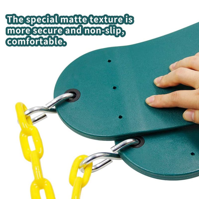 Heavy Duty 66 Inches Chain Plastic Coated Swing Seat Replacement Swing Set Accessories Outdoor