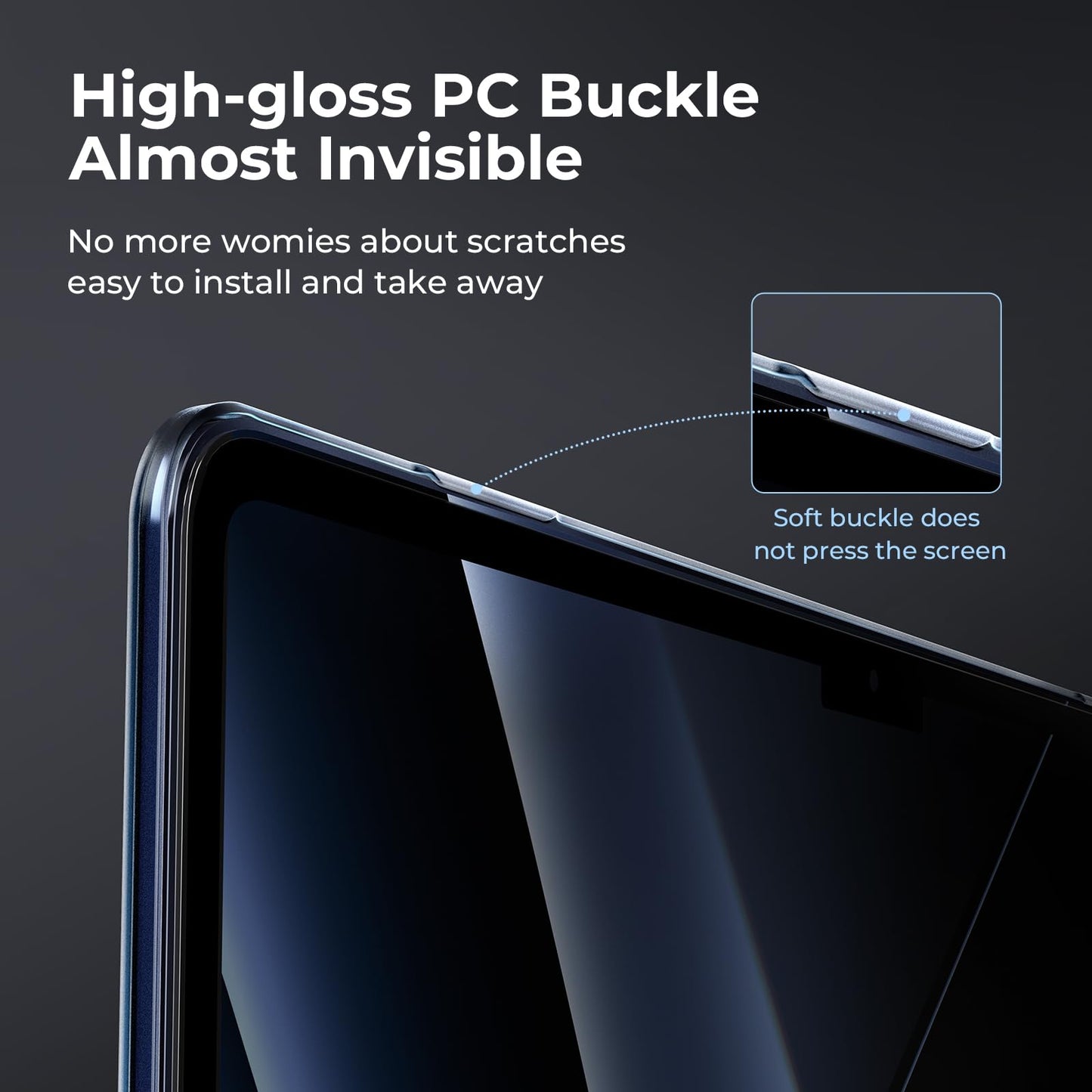 EooCoo Compatible with MacBook Air 13 inch Case 2025 M4 2024 M3 2022 M2 Hard Shell for Mac Book Air 13.6" A3240 A3113 A2681 Matte Midnight Cover [Original Midnight] Ultra-thin Invisible Translucent