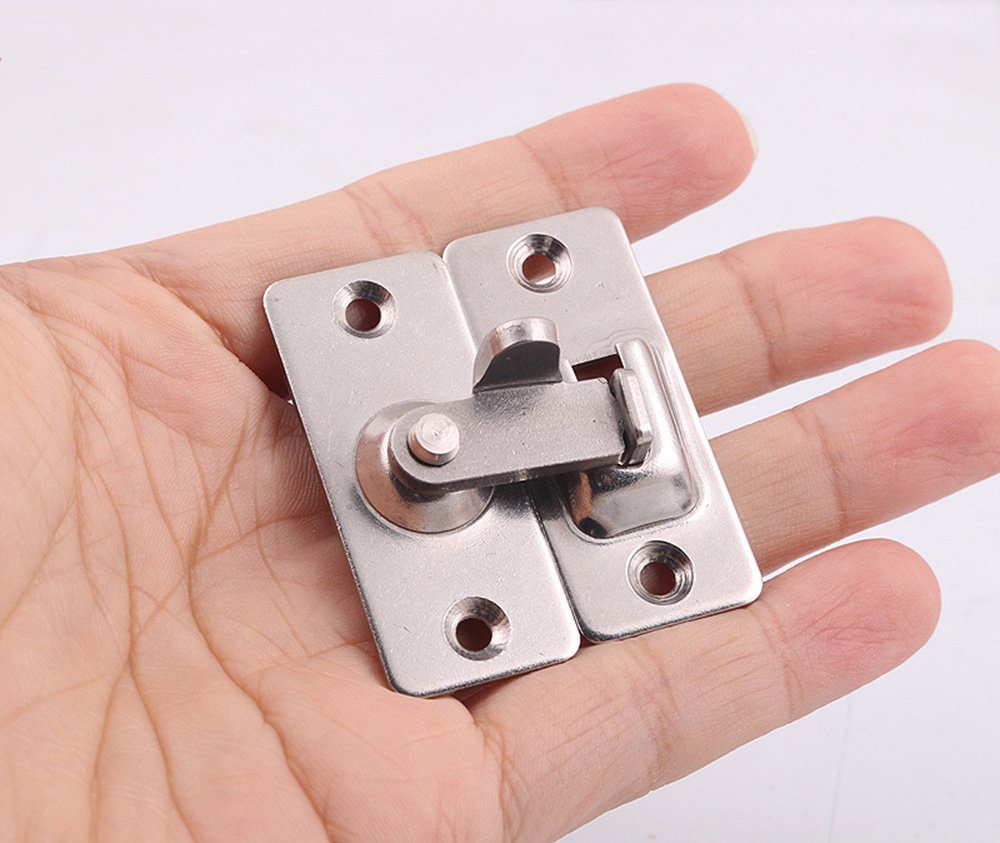 Dingchi 90 Degree Door Clasp Lock Shift Door Lock Button Push Pull Button Door Latch Special Door Lock Button