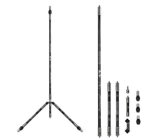 Perogen Archery Bow Stabilizer Set for Recurve Bow, Carbon Fiber Bow Stabilizer Extension Pole Kit