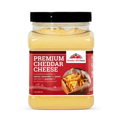 Hoosier Hill Farm Premium Cheddar Cheese Powder (No Artificial Colors), 1LB (Pack of 1)