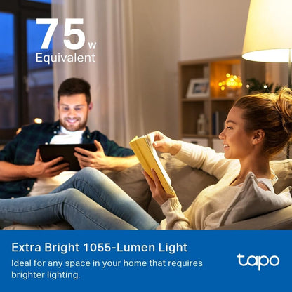 Tapo L535B Smart Bulb, B22 Colour Changing Light Bulb, Alexa Light Bulbs, LED Light Bulb,Energy Monitoring, 8.6W Smart Light Bulb, Dimmable, Voice Control with Apple HomeKit, Alexa and Google