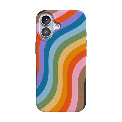 Casely iPhone 17 Case | Blue Stripes | Sunday Best | Compatible with MagSafe | Classic Ultra Slim Design