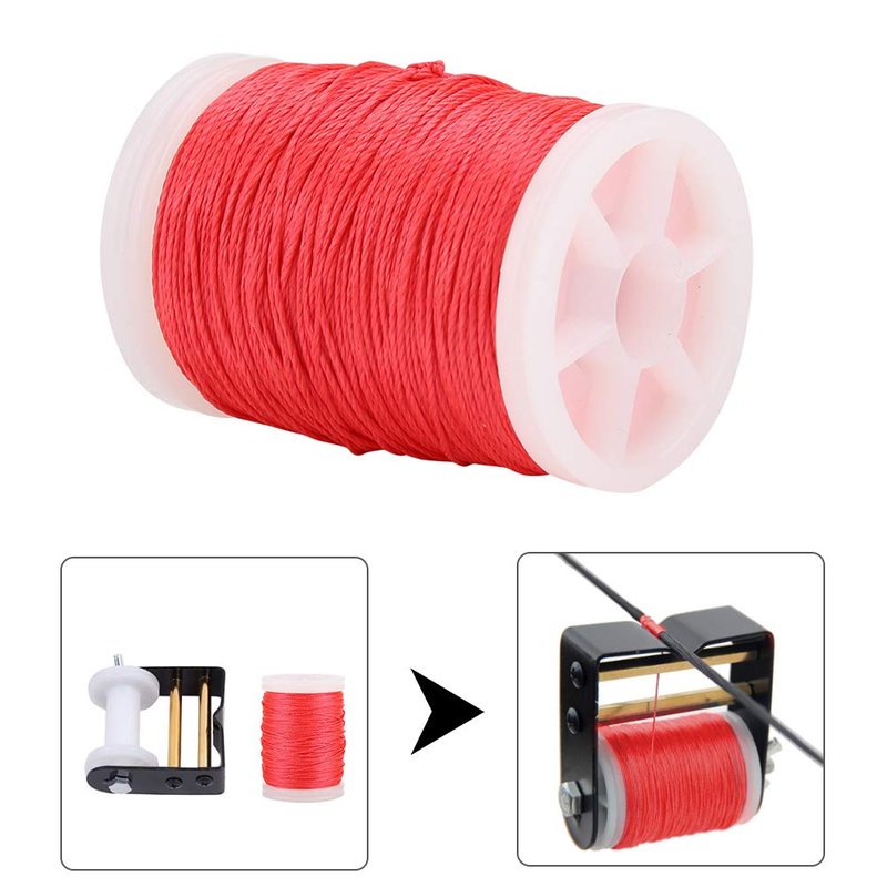 Alomejor Bow String Serving Thread, Easy to Use Archery Bowstring Repair Nylon for Archers Outdoor Enthusiasts Hunting Target Practice Bow Maintenance