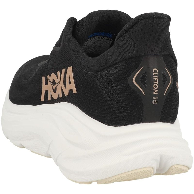 Hoka Women's Clifton 10 Black/Rose Gold 8 Medium