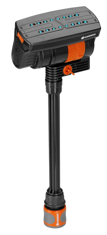 Gardena Pipeline sprinkler system rectangular sprinkler: For watering areas of up to 216 m², reach of up to 18 m, spray spread of up to 12 m, Original System fitting (08251-20)