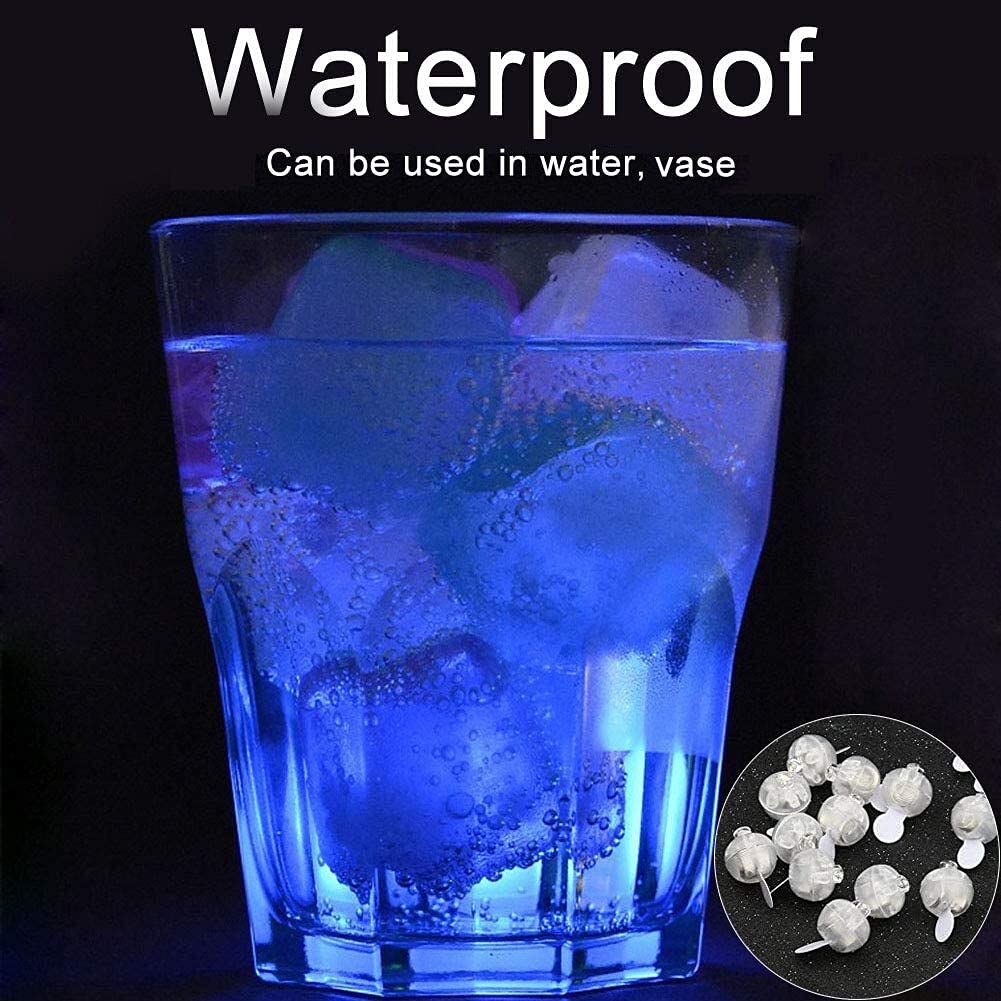 JJGoo 50pcs LED Balloon Light Mini Round Balls Lights, Waterproof Tiny Led Lights for Paper Lantern Easter Eggs Birthday Party Wedding Halloween Christmas Decoration