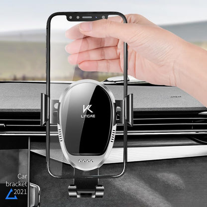 Cell Phone Car Holder Sensing Car Holder, 2024 Upgraded Best Car Air Vent Phone Holder Military Grade Shockproof Air Vent Phone Holder for All Phones (Blue)