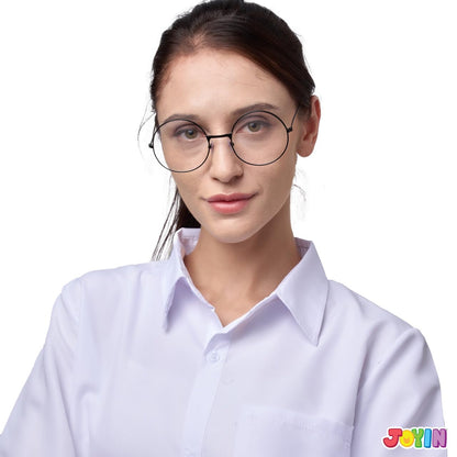 Spooktacular Creations Halloween Wizard Glasses, Old Men Round Wire Costume Glasses Accessory for Men Women Halloween Dress Up, Halloween Costume Prop
