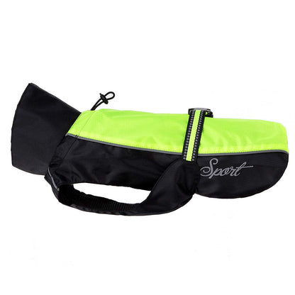 Zunea Waterproof Dog Raincoats for Medium Large Dogs Lightweight Reflective Jacket Safty Coat Windproof Mesh Lined Vest Clothes Outdoor Hunting Hiking Apparel for Wet Days Green 5XL