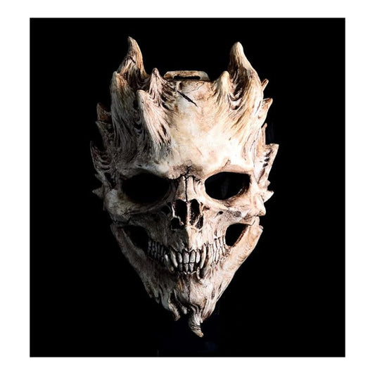 EJWCIG Full Head Skull Mask, Skeleton Mask for Men & Women - Deluxe Latex Helmet Cosplay Party Props