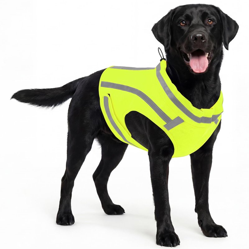 ASENKU Reflective Dog Vest, High Visibility Adjustable Hunting Vest for Pets, Dog Safety Vest for Night Walking and Outdoor Use, Green, S