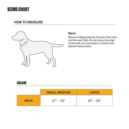 Carhartt Fully Adjustable Nylon Webbing Collars for Dogs, Reflective Stitching for Visibility, Black (Nylon Webbing), Medium