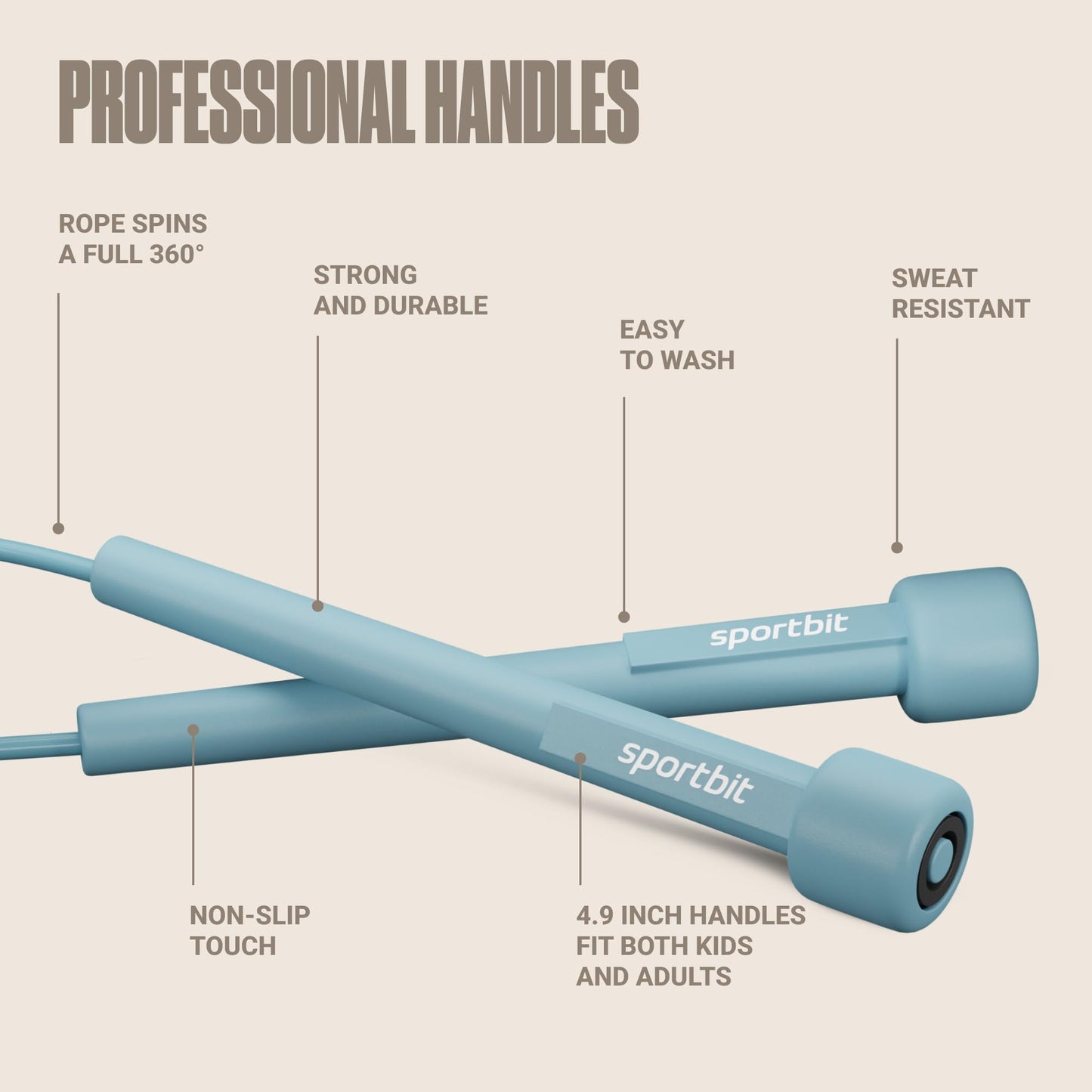 Adjustable Jump Rope for Fitness and Exercise – Skipping Rope for Cardio, Boxing, and Weight Loss – Speed Rope perfect for Men & Women