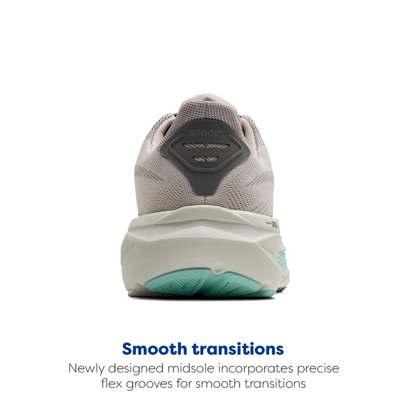 Brooks Women’s Ghost 17 Neutral Running Shoe - Mauve/Yucca/Bluewash - 9 Medium