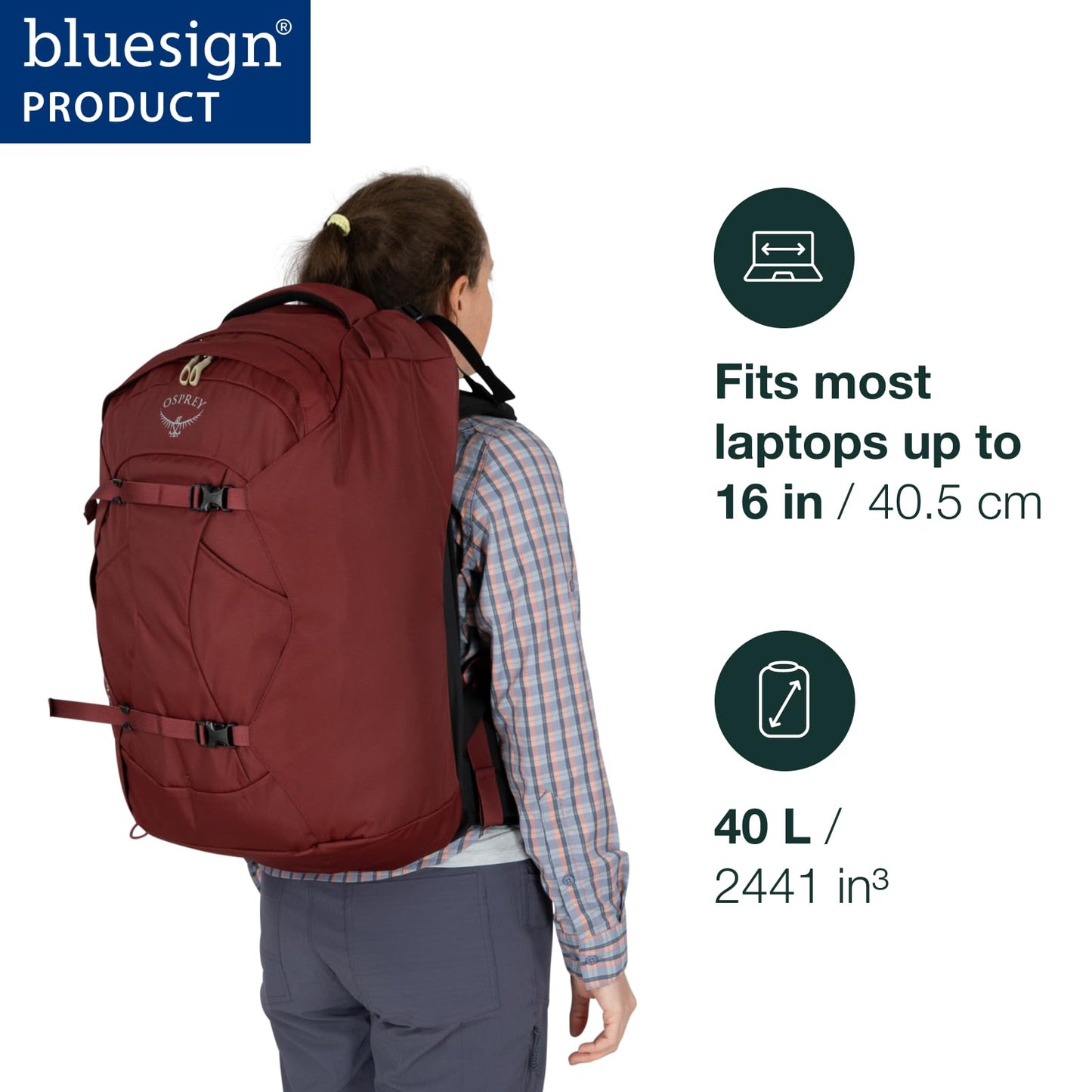 Osprey Fairview Women's Travel Pack, 70L, Winter Night Blue, O/S