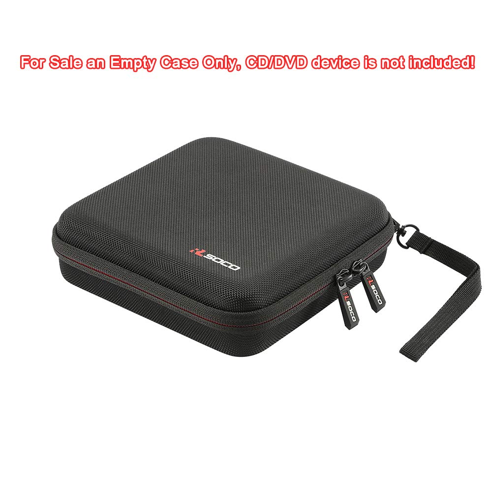 RLSOCO External CD DVD Burner Writer Player Carrying Case for Verbatim Blu-Ray DVD-Drive 43888/43890/43889 External Slimline/Hitachi-LG GP60/BP55/ASUS/HP/Apple SuperDrive External DVD Drive(Case Only)
