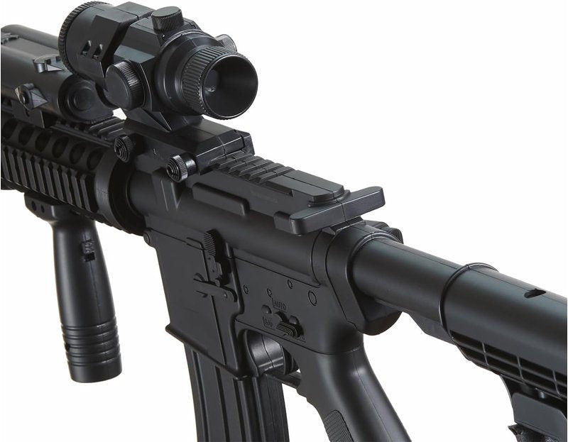 Airsoft M4 RIS Electric AEG Rifle - Full Automatic, Black | Battery & Charger Included