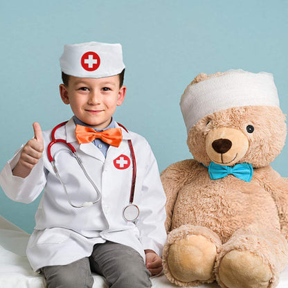 Doctors Set for Kids Role Play Toys Doctors Outfit Doctor Costume Kids Toys for 3 Year Old Girls Boys Lab Coat Kid Clothes Doctor Set Pretend Play Dressing Up 2 3 4 5 6 Year Old Girl Boy Gifts