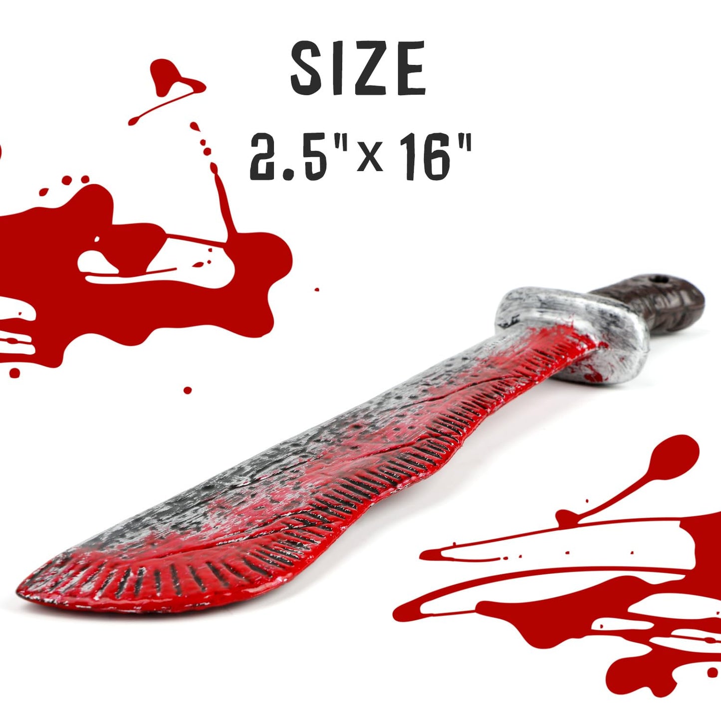 CASA CLAUSI Halloween Kid Machete Bloody Machete Deluxe Costume Cosplay Horror Accessory