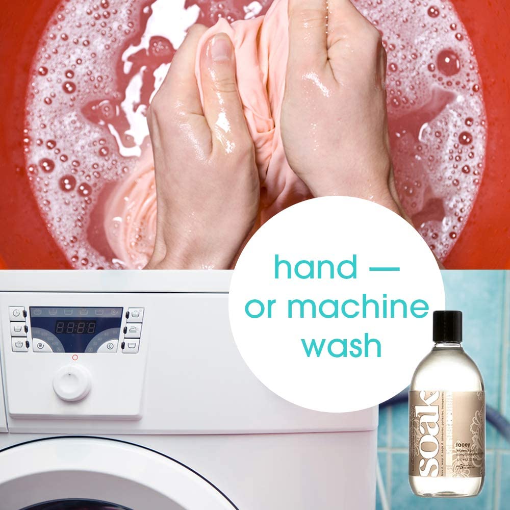 Soak Laundry Soap – No Rinse, Plant Derived Hand Wash Detergent - 375 ml / 12 fl. oz, 75+ Washes (Fig)