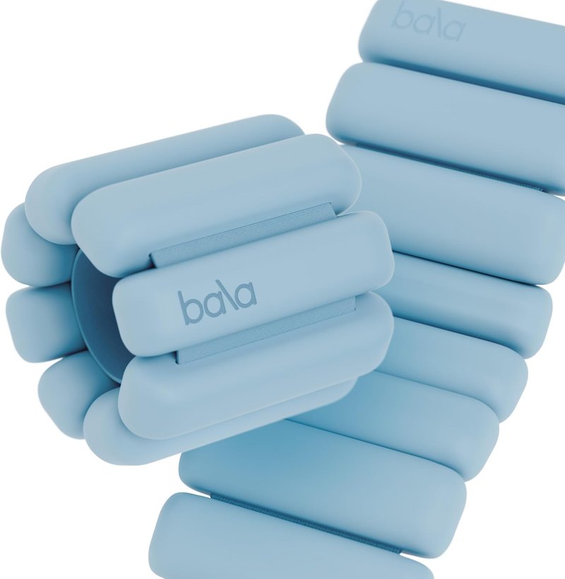 Bala Bangles Adjustable Wrist & Ankle Weights - Soft Silicone Bands for Yoga, Pilates & Home Workouts | Unisex Fitness Gear