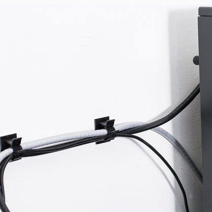 50 Pcs Wire Clips Adhesive Wire Clamps Black Cable Clips Nylon Wire Adjustable Cable Clips Adhesive Cable Management Clips Adjustable Clamp