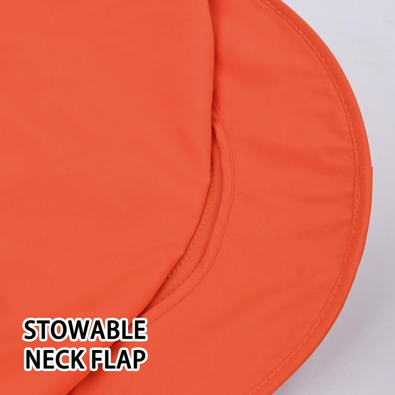 Sun Hats for Men Women Fishing Hat UPF 50+ Breathable Wide Brim Bucket Hats Summer UV Protection Safari Hat with Neck Flap Orange