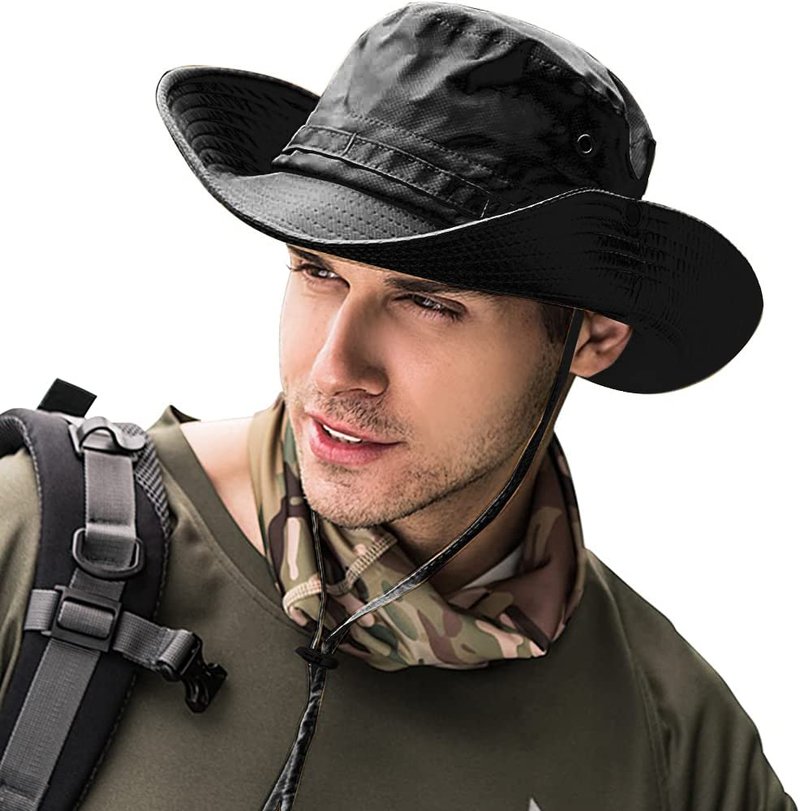 Sun Hats for Men Women Bucket Hat UPF 50+ Boonie Hat Foldable UV Protection Hiking Beach Fishing Summer Safari(1pack-Gray-1)