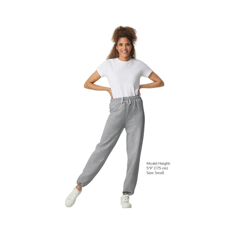 Gildan Adult Fleece Elastic Bottom Sweatpants, Style G18200, Navy, Large