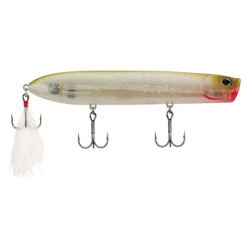 Berkley Choppo Topwater Fishing Lure, Bone, Size 120, Cupped Propeller Tail for Balance of Sound and Spray, Equipped with Sharp Fusion19TM Hook