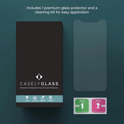 Casely iPhone 16, iPhone 15 Premium Tempered Glass Screen Protector
