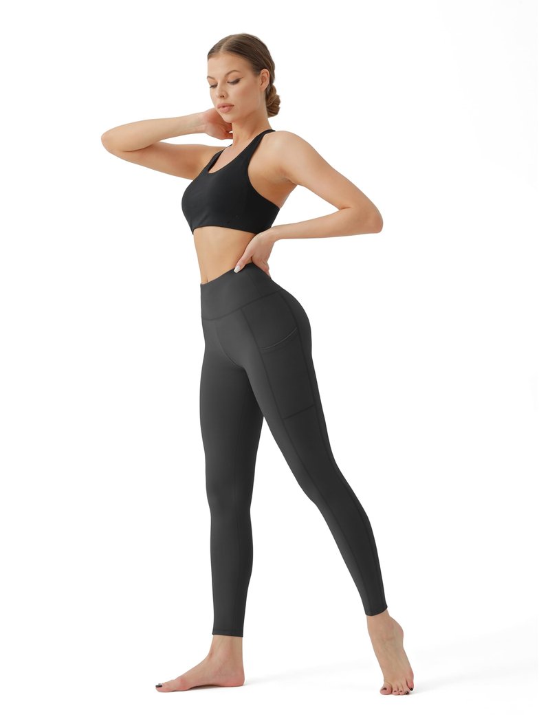 GYMGUN 3 Pack Leggings with Pockets for Women,High Waisted Tummy Control Workout Yoga Pants Reg & Plus Size