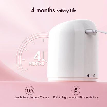 ISIMEE Automatic Makeup Remover Dispenser, Electric Micellar Water Dispenser, 6.8OZ Smart Cleansing Water Dispenser, Type-C Charger 4 Months Battery Life for Liquid Oil Facial Toner White 3.5''x4.3''