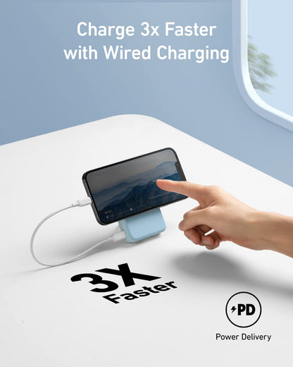 Anker 633 Magnetic Battery, 10,000mAh Foldable Wireless Portable Charger, 20W USB-C Power Delivery Power Bank with Stand, Magsafe-Compatible for iPhone 16/15/14/13/12 Series
