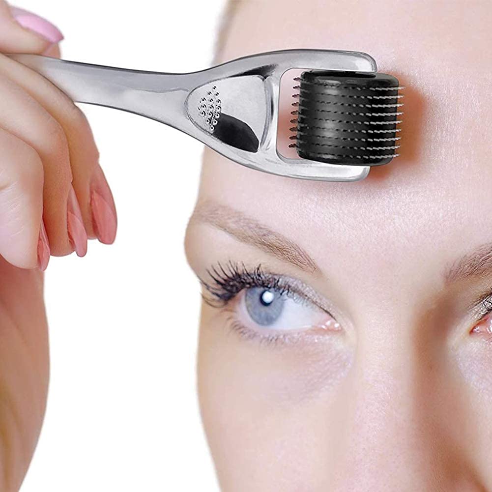 Derma Roller Stainless Steel - Microderma Roller - Microneedle Roller with Case-Personal Use Microneedling Roller -192 Micro Needle Dermal Roller