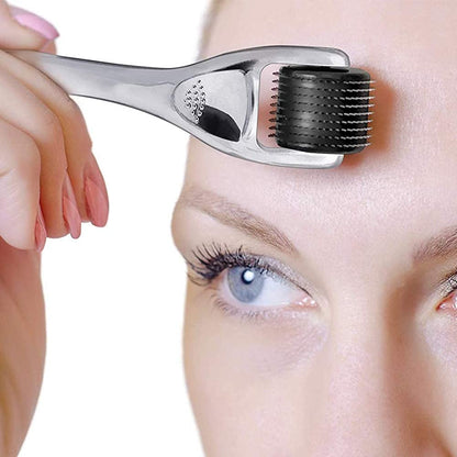Derma Roller Stainless Steel - Microderma Roller - Microneedle Roller with Case-Personal Use Microneedling Roller -192 Micro Needle Dermal Roller