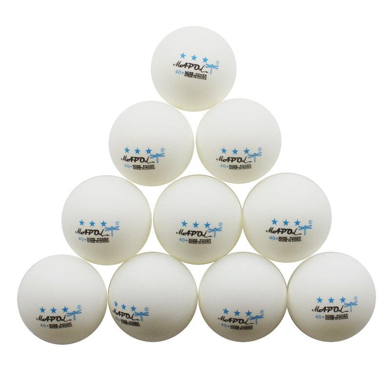 MAPOL 50 White 3-Star Table Tennis Ball Premium Training Ping Pong Balls