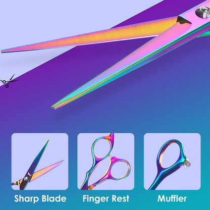 Lictin Hairdressing Scissors Thinning Scissors Set - 6.0 inch + Presentation Case/Box + Black Comb + Thinning Hair Comb + Black Hair Clip