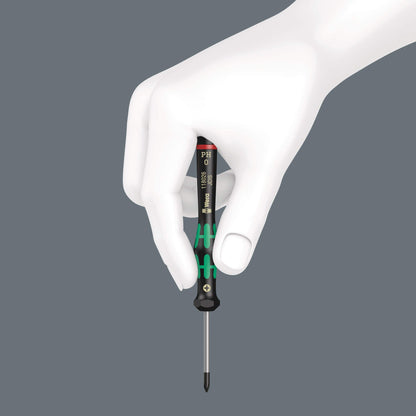 Wera 2035/6 B Kraftform Micro Screwdriver Set, for electronic applications, PH/SL, 6 Piece, 05118152001, Silver