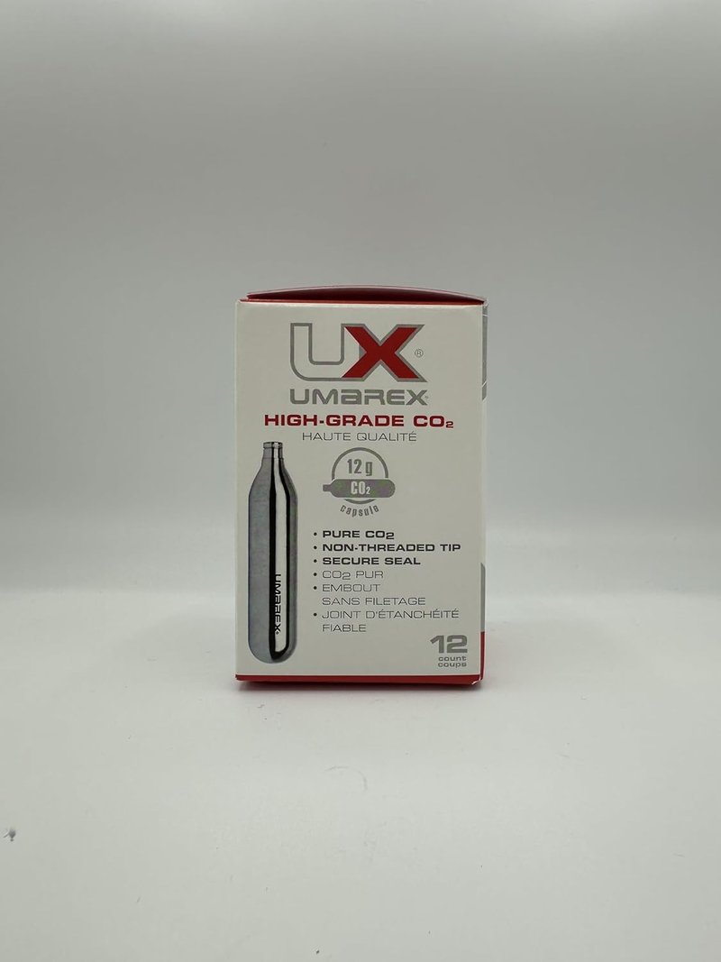 High-Grade CO2 Cartridges for Pellet Guns - 12-Pack, Reliable Performance