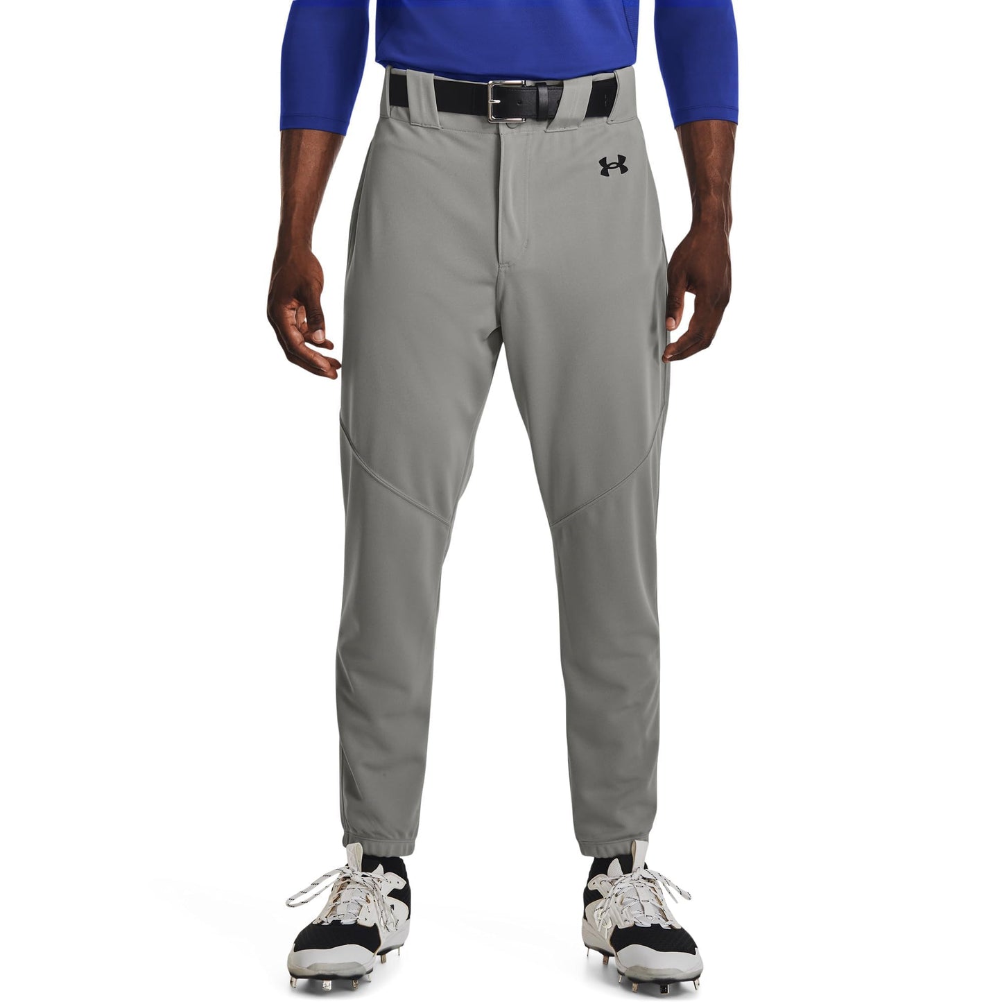 Under Armour Men's Utility Baseball Pant Closed 22, (075) Baseball Gray / / Black, Small