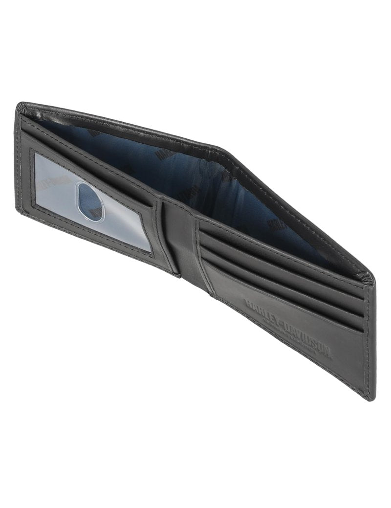 Harley-Davidson Men's Genuine Leather Rfid Blocking Wallet