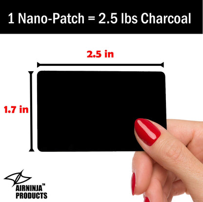 AIRNINJA Fridge Deodorizer - Natural Refrigerator Deodorizer Odor Eliminator - Beats Baking Soda and Bamboo Charcoal Air Purifying Bags - Activated Carbon Odor Absorber for Fridge & Freezer (2 pk)