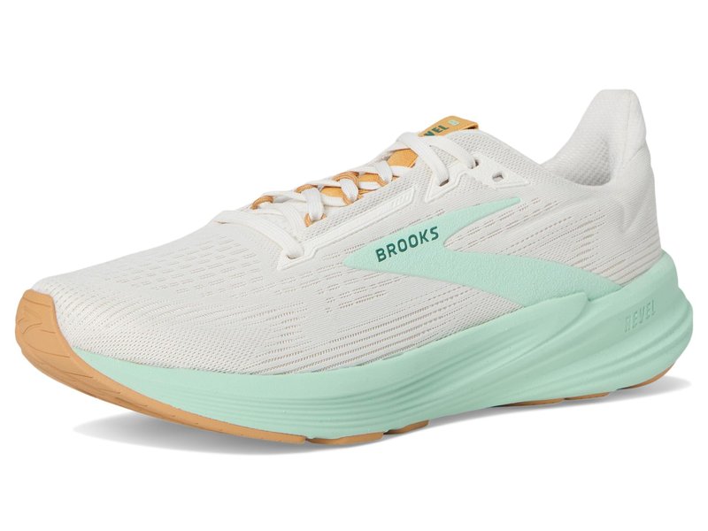 Brooks Women's Revel 8 Coconut/Taffy/Honeydew 5 Medium