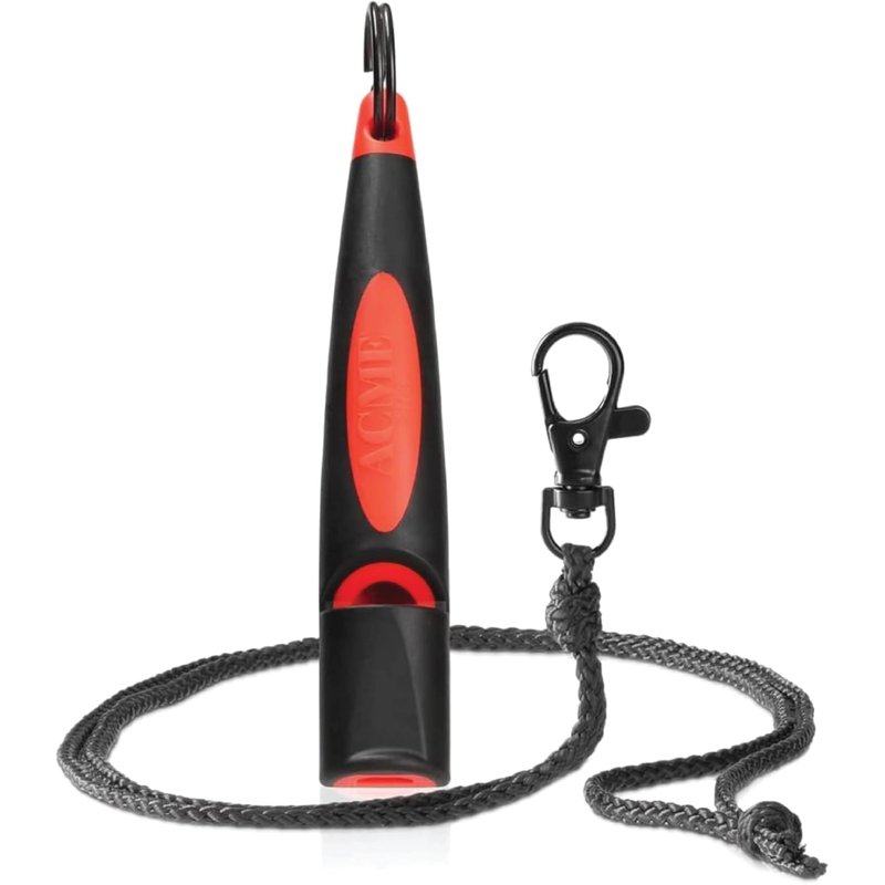 ACME Alpha 210.5 Dog Training Whistle with Enhanced Ergonomic Grip. BPA-Free Plastic. 110 dBA. Standardized Frequency for Smaller Dogs. Weatherproof. Made in the UK (Black on Day Glow Orange)